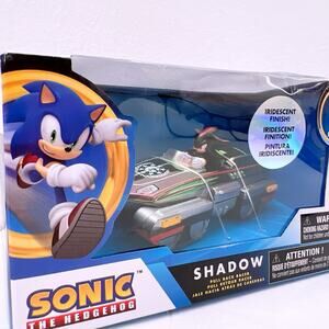 Sonic the Hedgehog Shadow Iridescent Special Edition Pull Back Racer Car Toy NEW